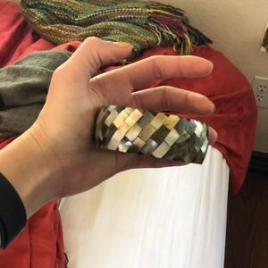 mother of pearl bangle bracelet